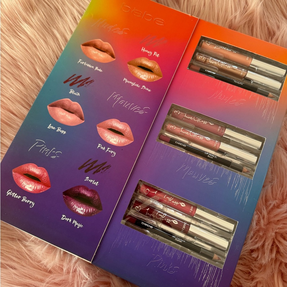 Bebe Lip Gloss Set - Vibrant Shades
